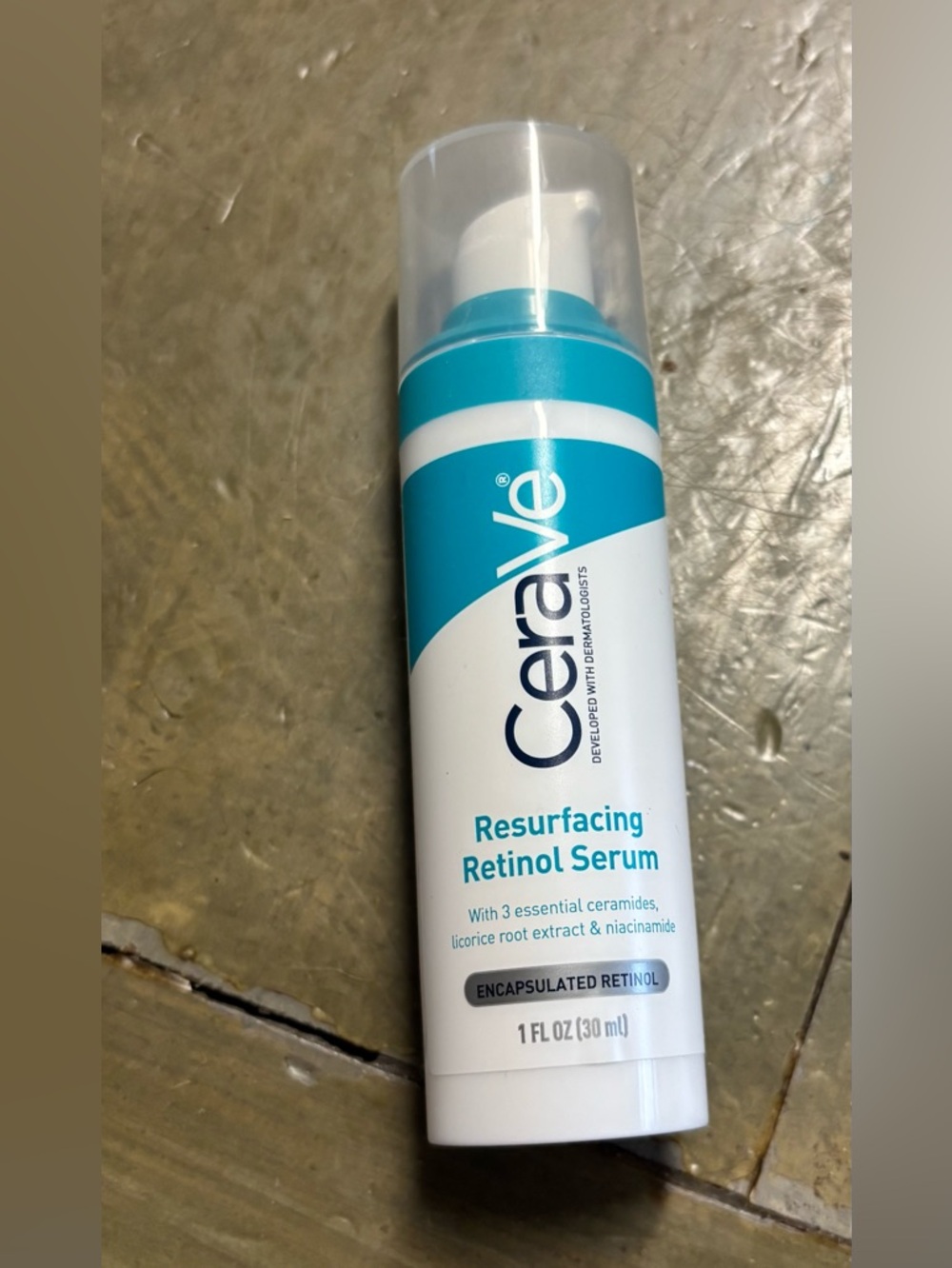 New Without Box  CeraVe Resurfacing Retinol Serum 1 ounce.  Retail 21.99